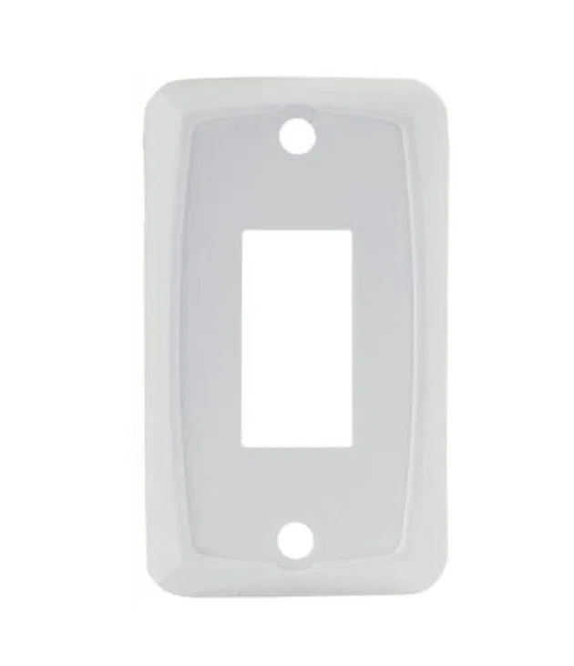 12845 – JR PRODUCTS Multi Purpose Switch Faceplate, Single Switch Opening 1.125 Inch x 0.550 Inch (Switch Cutout) 2.7...